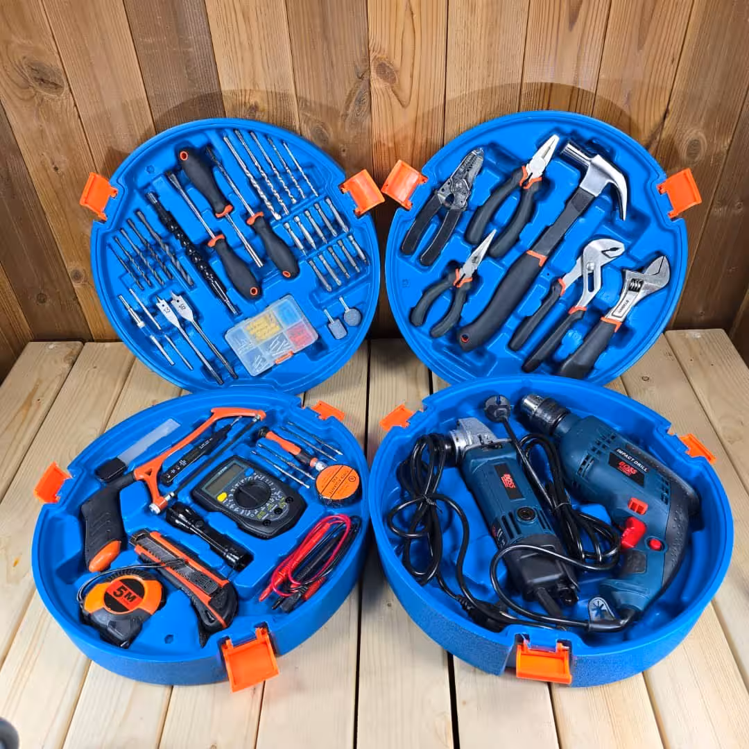 مجموعه‌ی ابزار 5 طبقه 200 عددی باس