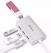 هاب 4 پورت USB-3 سیم دار 1.2m دیتک مدل DT-3308