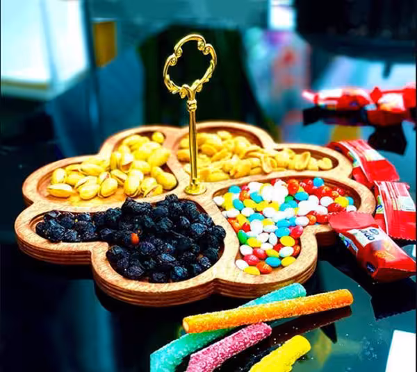 اردو خوری چوبی قلبی دسته دار