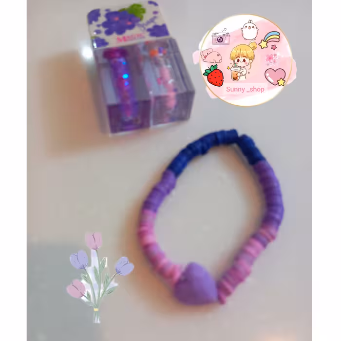 دستبند بنفش(دستساز )