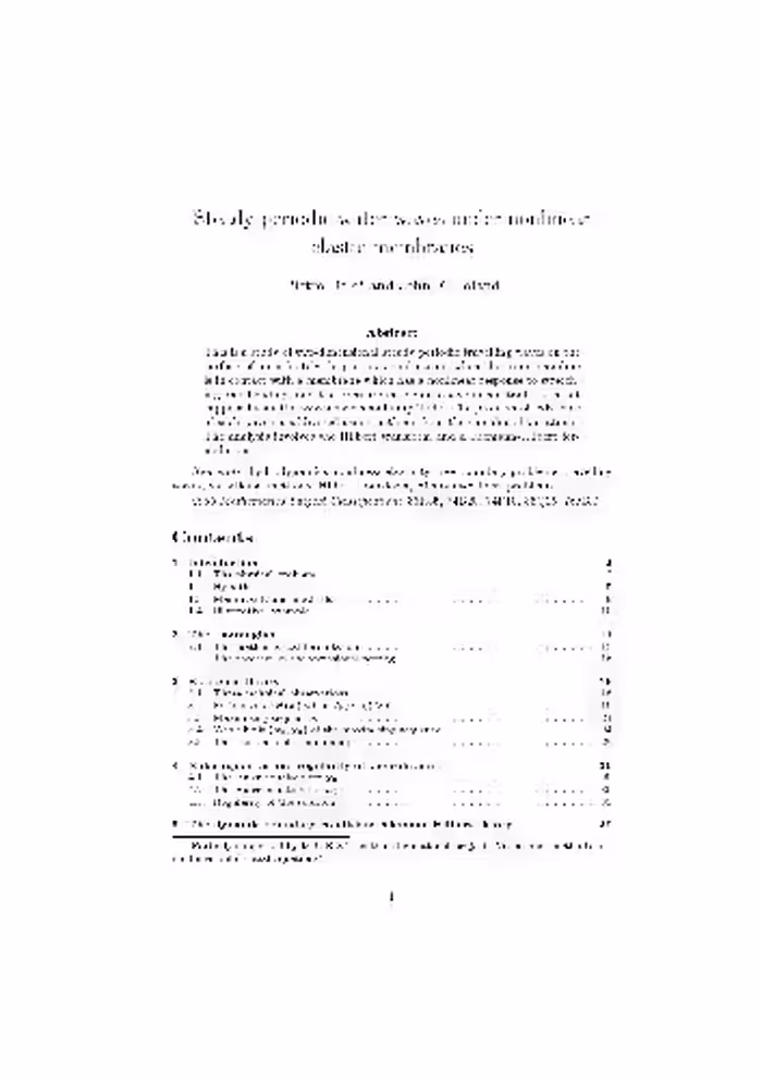 خرید و دانلود نسخه کامل کتاب Steady periodic water waves under nonlinear elastic membranes