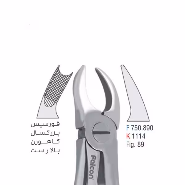فورسپس بزرگسال کاهورن بالا راست - falcon