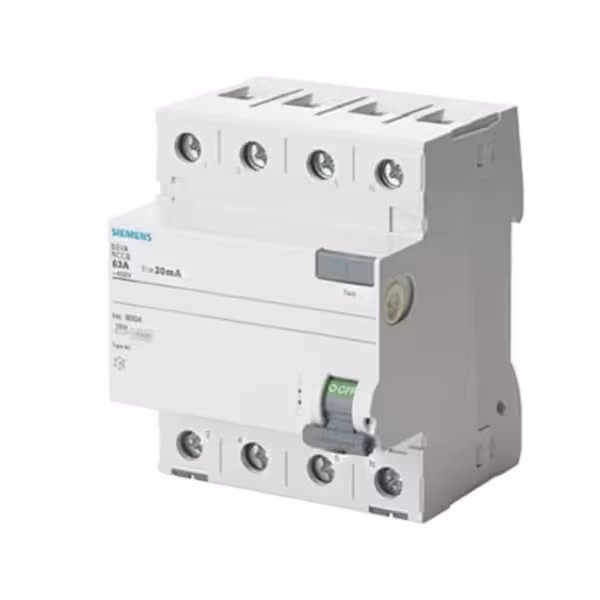 کلید محافظ جان چهار پل 63 آمپر زیمنس مدل 5SV5346-6