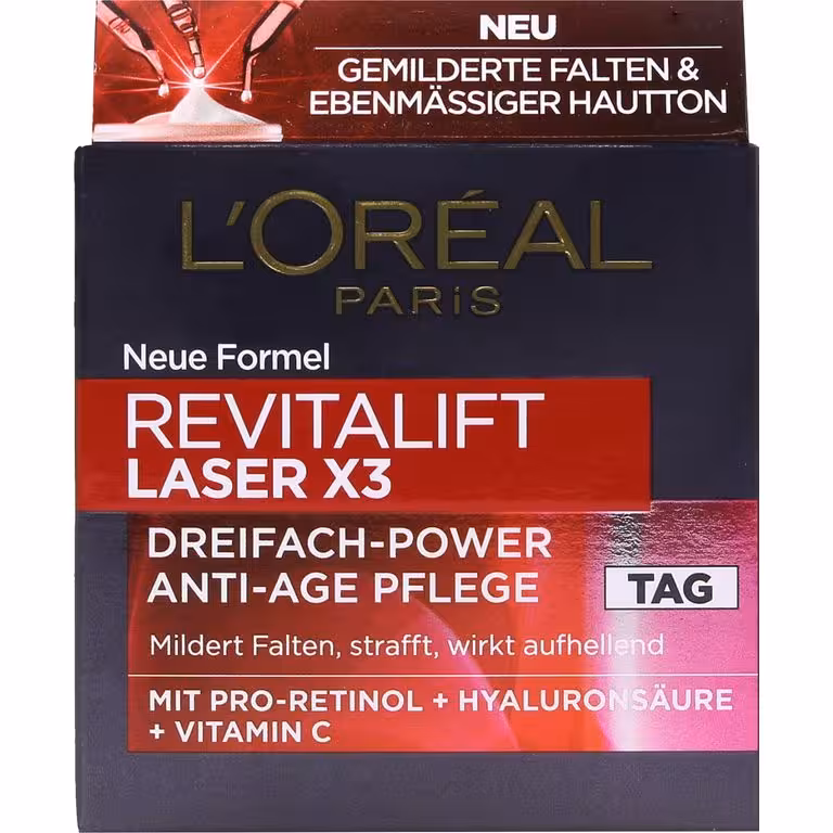 کرم روز ضد چروک حاوی رتینول و آبرسان و ویتامین سی لورال 50ml