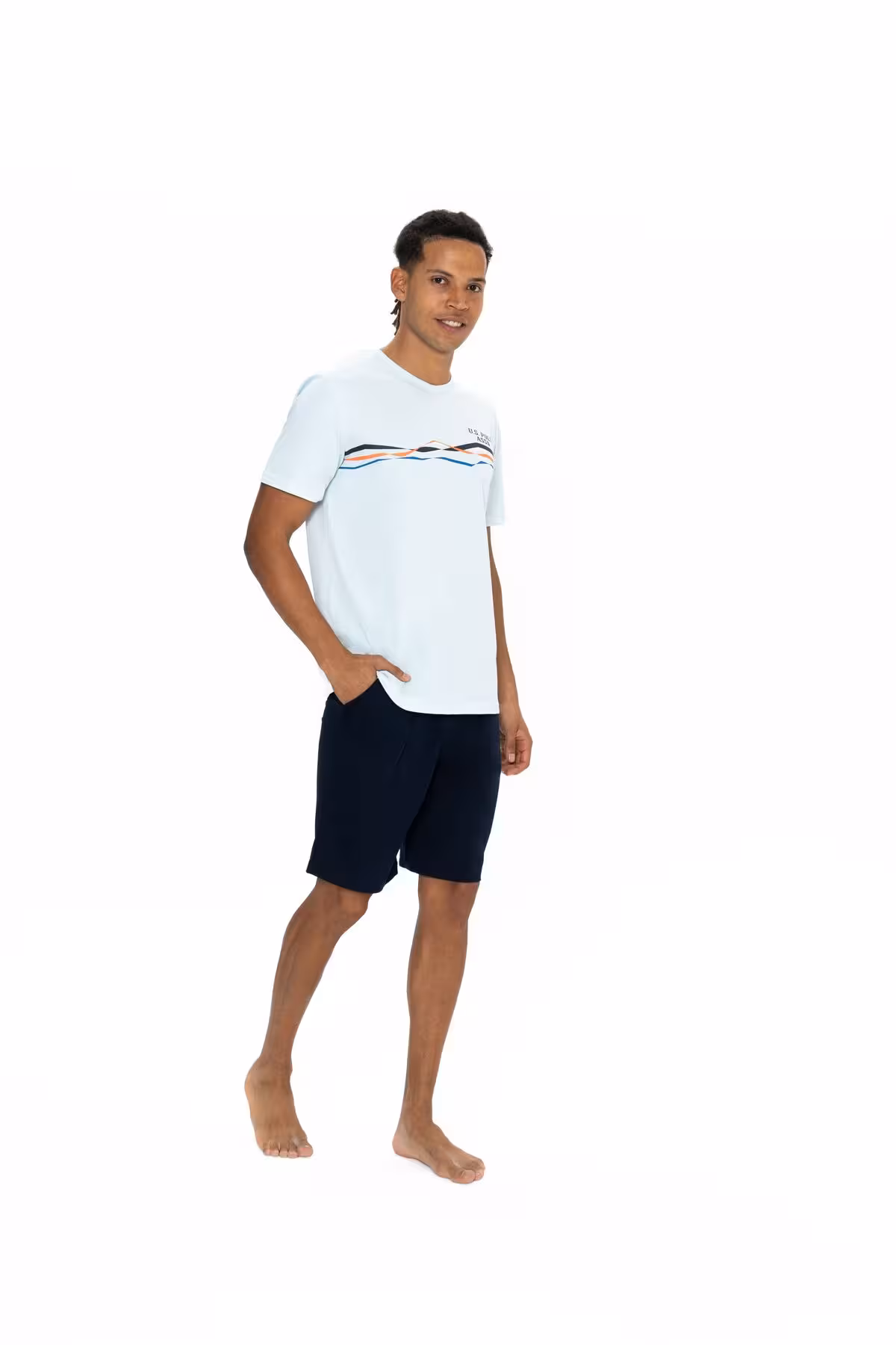 ست پیژامه مردانه پایه چوگان ASSN. مرد اورجینال U.S. Polo Assn.