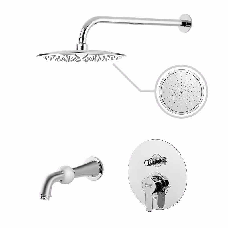 دوش دیواری توکار درخشان مدل آلفا (تیپ4)