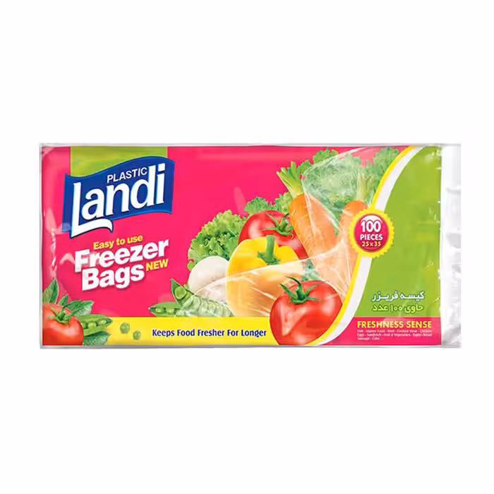 کیسه فریزر بزرگ لندی 100 عددی