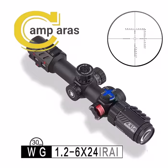 دوربین تفنگ بادی دیسکاوری WG 1.2-6x24IRAI 30mm اورجینال - کمپ آراس