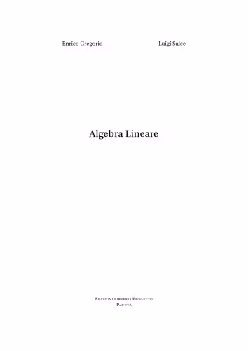 خرید و دانلود نسخه کامل کتاب Algebra lineare