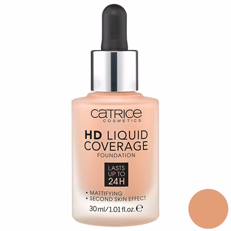 کرم پودر کاتریس سری HD مدل Liquid Coverage شماره 040