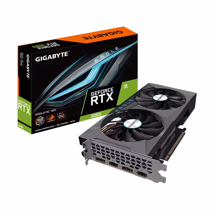 کارت گرافیک گیگابایت GeForce RTX 3060 EAGLE OC 12GB