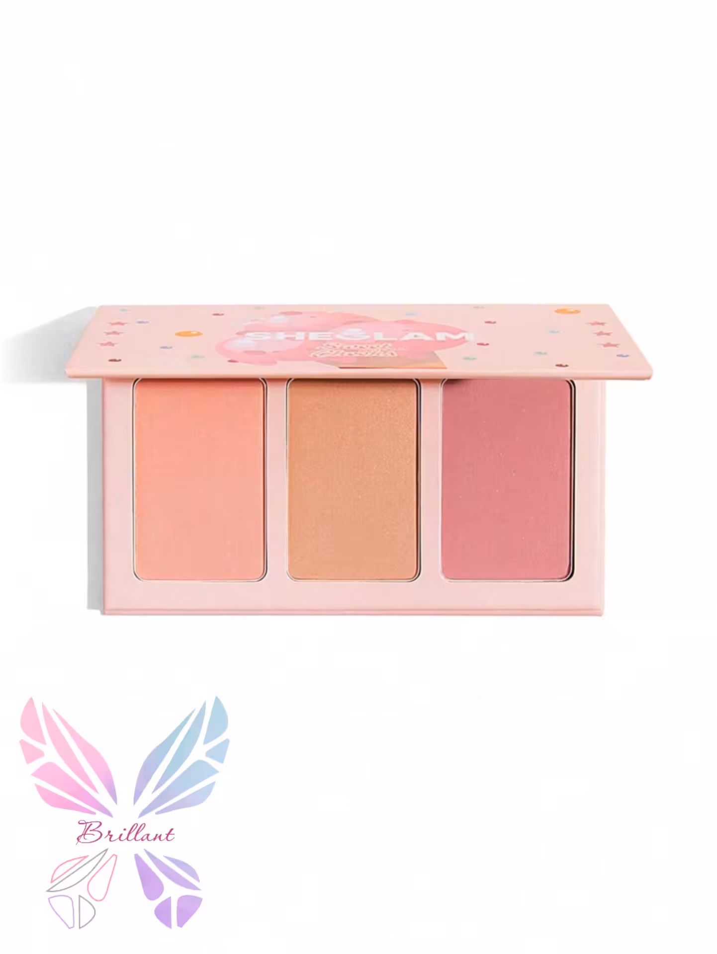 پالت رژگونه پودری 3 رنگ شیگلم مدل اسویت چیک