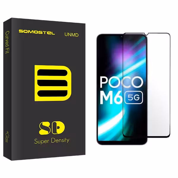 محافظ صفحه نمایش شیشه ای سوماستل مدل SD مناسب برای گوشی موبایل شیائومی Poco M6