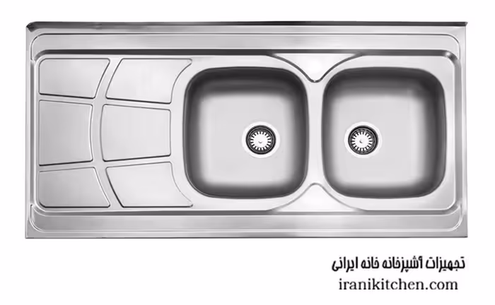 سینک  استیل البرز مدل 224 روکار