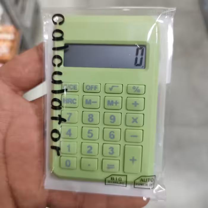 ماشین حساب دانش آموزی جیبی ( خرید عمده و تکی ماشین حساب گناوه مارکت )