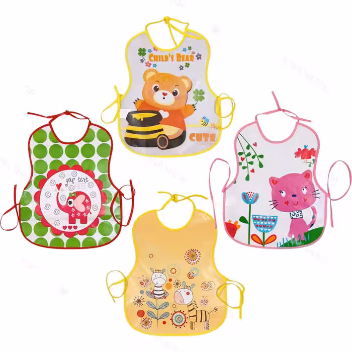 پیشبند پلاستیکی کاسه دار دخترانه مدل بندی