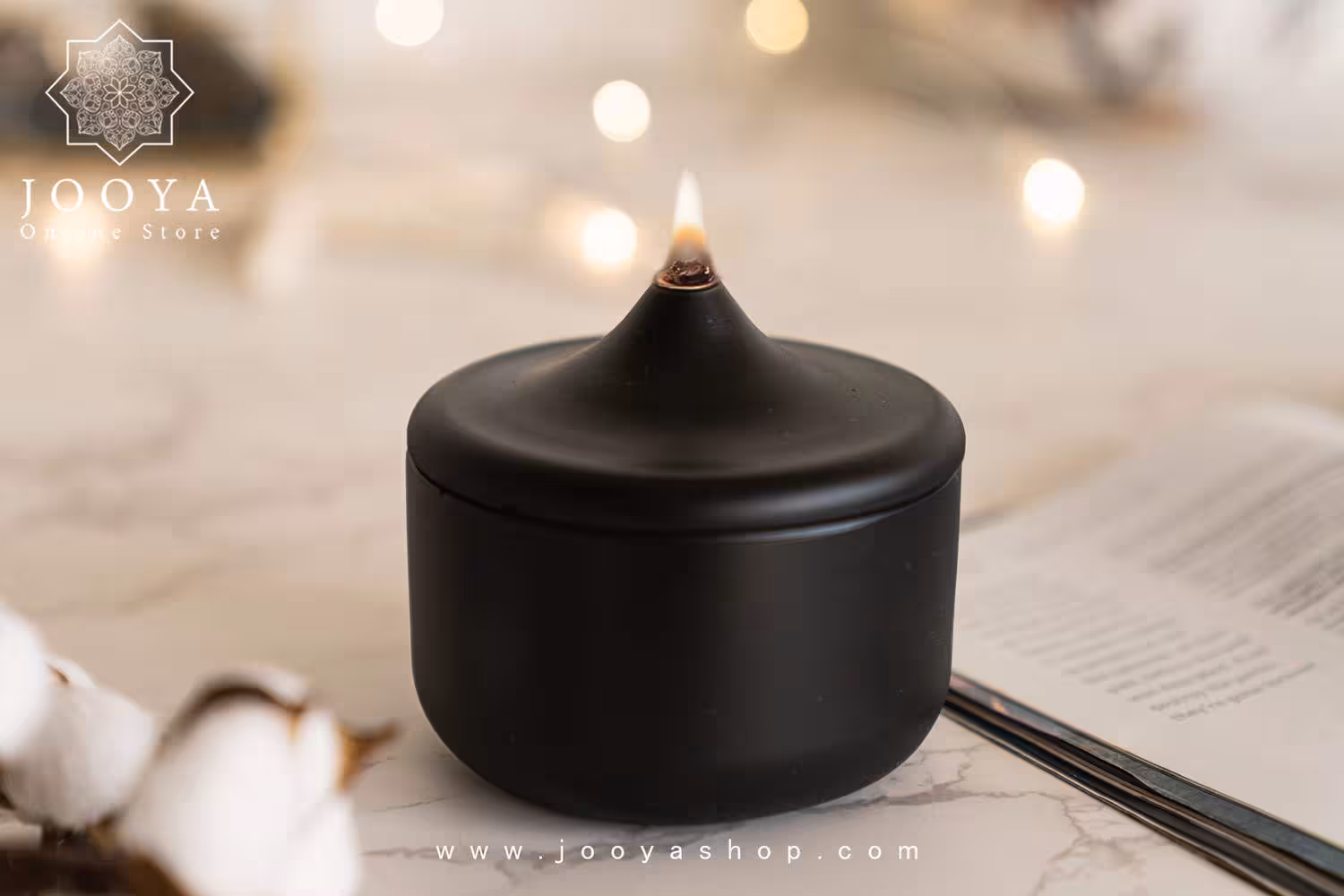 شمع طرح رد مشکی