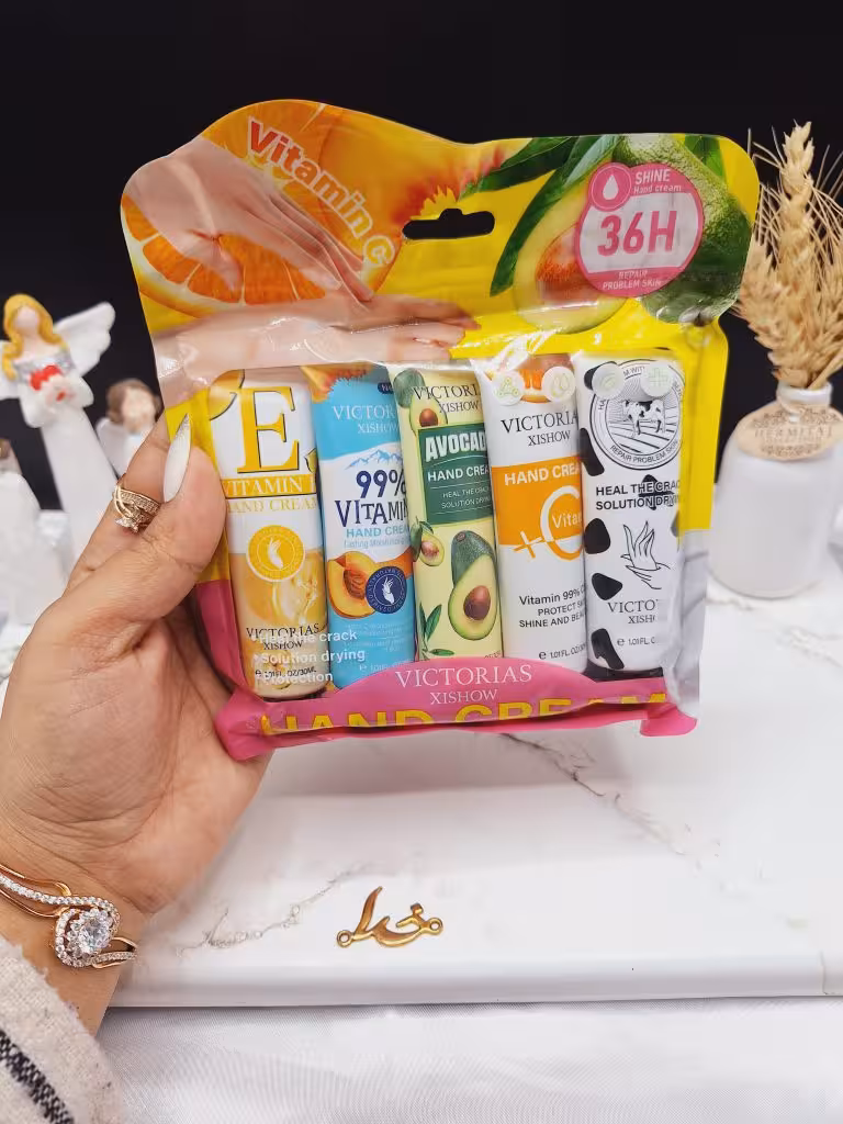 پک 5عددی کرم دست میکس ویتامینه   30 گرم برند ویکتوریا VICTORIAS کد CX7516