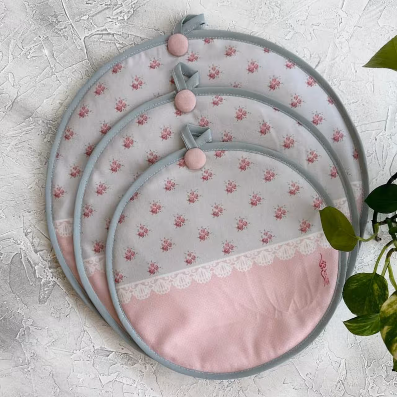 ست 3تایی دمکنی مخمل بنیتا - طرح 40