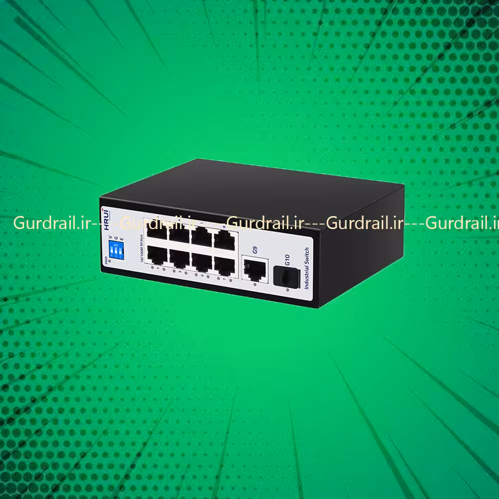 سوئیچ اترنت صنعتی اچ ار یو ای HRUI HR500-SW10811GS | گاردریل