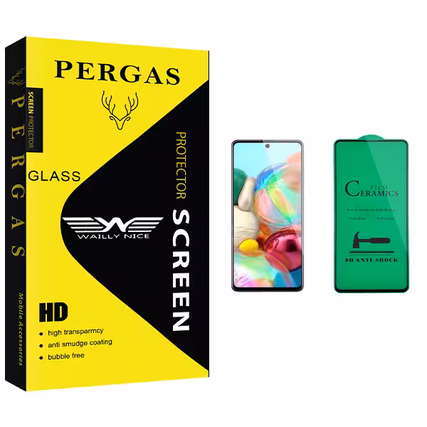 محافظ صفحه نمایش سرامیکی وایلی نایس مدل Pergas Glass مناسب برای گوشی موبایل سامسونگ Galaxy A71