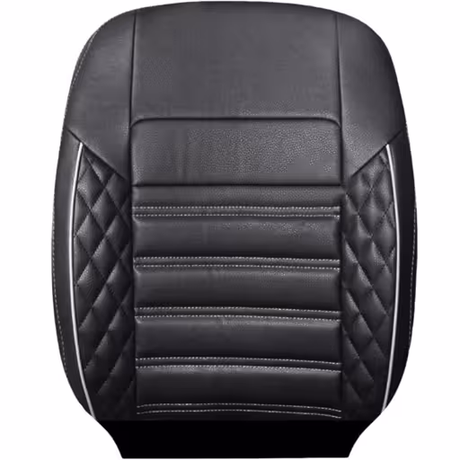 خرید روکش صندلی کوییک سوشیانت چرم مدل سورنا مشکی دوخت سفید | اتوموبی