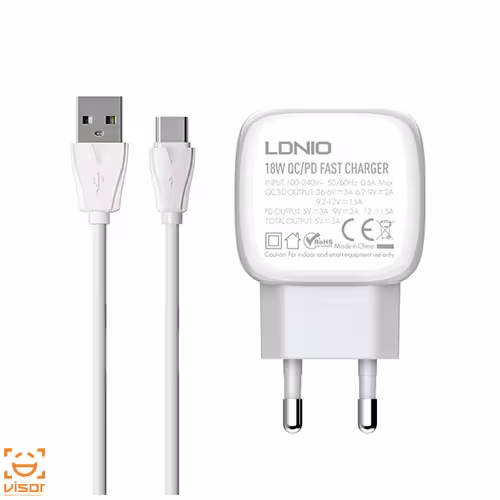 شارژر دیواری 20 وات الدینیو مدل LDNIO A2313C