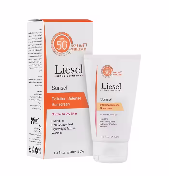کرم ضد آفتاب بی رنگ پوست خشک SPF50 لایسل