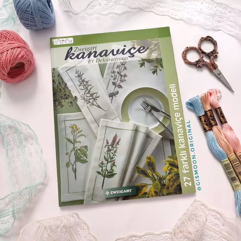 کتاب شماره دوزی کوسن و رومیزی