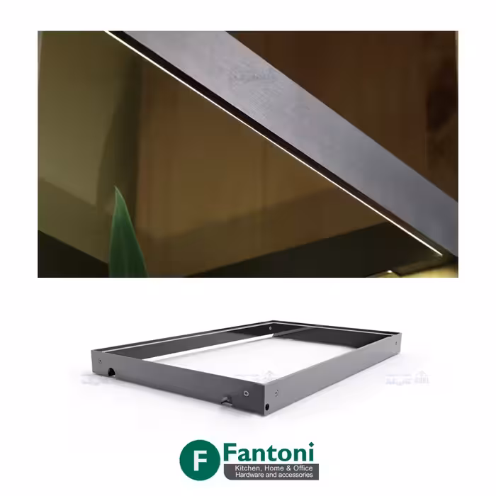 چراغ LED شلف شیشه ای عمق 320mm فانتونی سایز 60 تا 120 فانتونی N623 تا N625