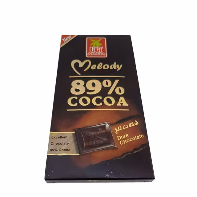 شکلات تلخ 89 درصد آناتا 80 گرمی