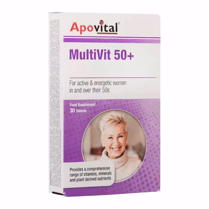 قرص مولتی ویت بالای 50 سال تعداد 30 عدد آپوویتال Apovital