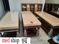 تخت ماساژ ثابت چوبی با تشک دوبل برند مدشاپ مدل 4234 ( پک کامل )