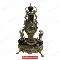 ساعت برنجی برنزی مدل خروسی