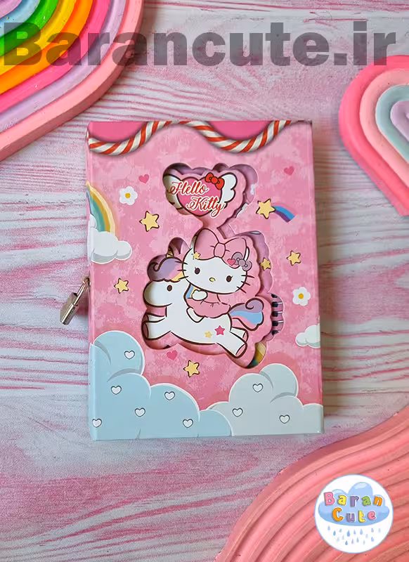 دفتر خاطرات قفل دار سویل طرح کیتی