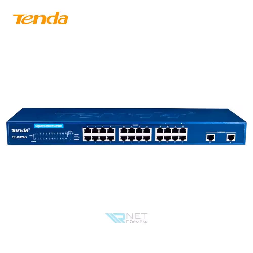 سوئیچ شبکه 24 پورت تندا مدل Tenda TEH1026G