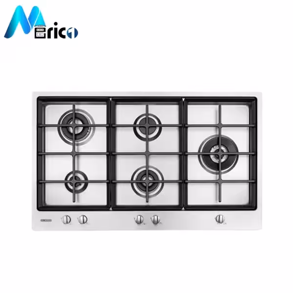 گاز رومیزی استیل البرز کد S5912 پنج شعله استیل