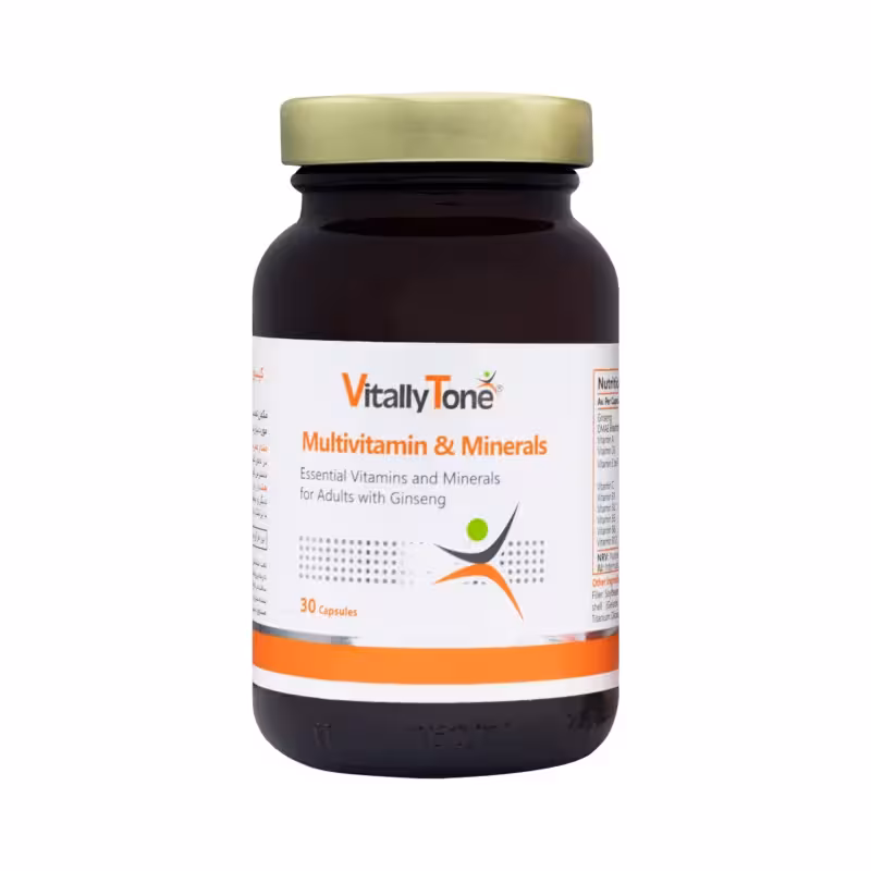 کپسول مولتی ویتامین و مواد معدنی 30 عددی ویتالی تون