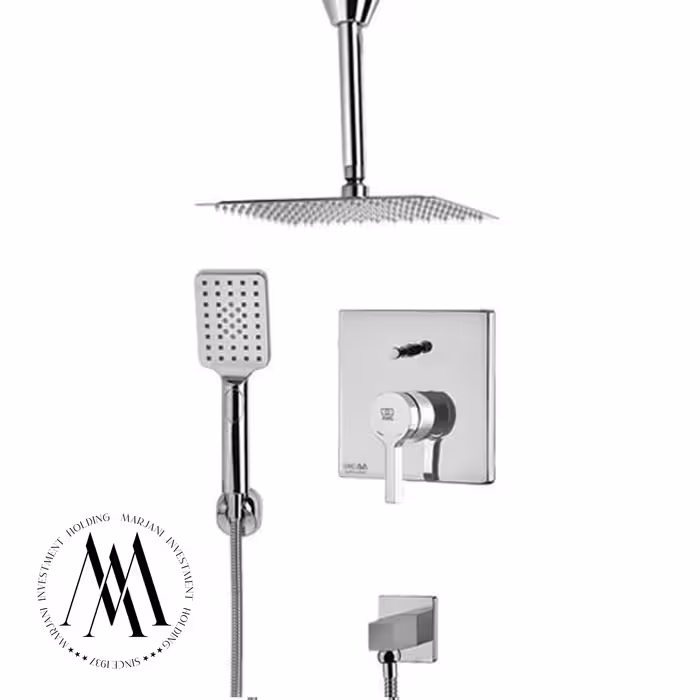 شیر حمام توکار kwc مدل آوا تیپ 3، S25 (کروم)