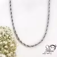 زنجیر (گردنبند) مردانه استیل طرح مارپیچ کد 20099