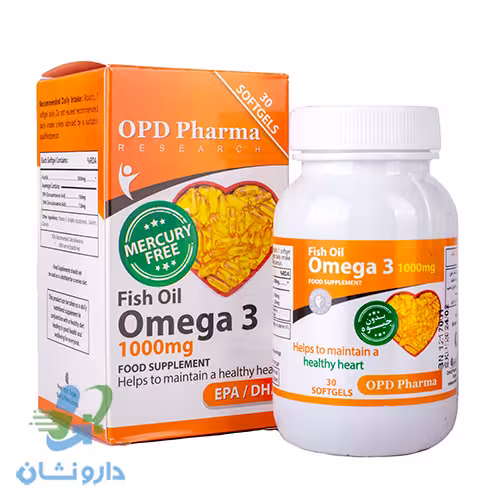 کپسول ژلاتینی امگا 3 بدون جیوه او پی دی فارما
