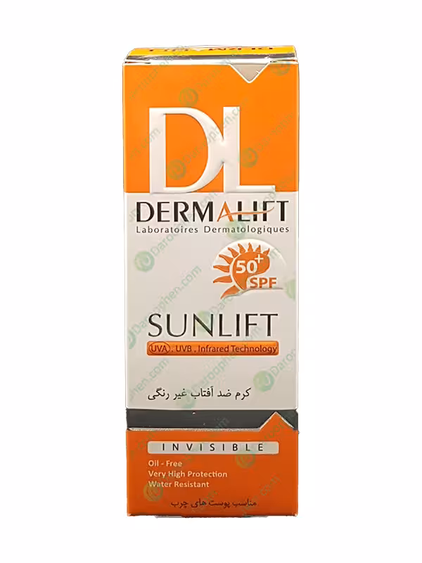 کرم ضد آفتاب سان لیفت بدون چربی درمالیفت  SPF 50