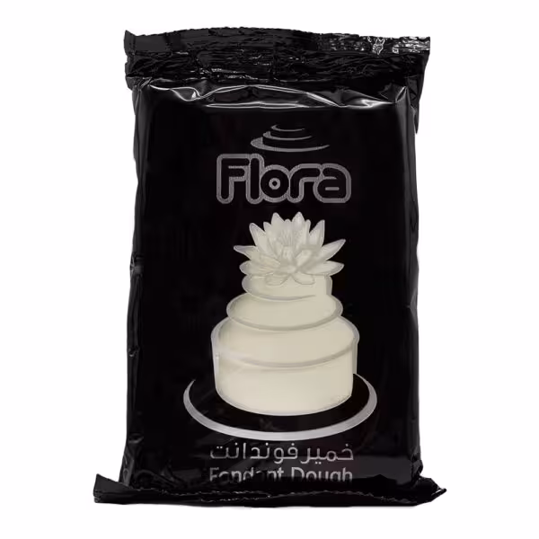 خمیر فوندانت سفید فلورا 200 گرم