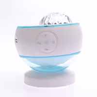 پروژکتور و چراغ خواب فانتزی طرح شفق قطبی مدل WH_E24 با ریموت کنترول  اسپیکر دار (سفید رنگ)