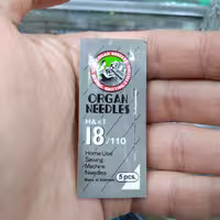 سوزن چرخ شماره 18 مناسب چرم دوزی با چرخ خیاطی (ویتنام اصل) بسته 5 عددی