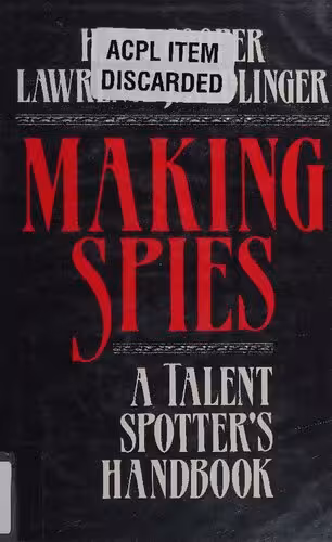 خرید و دانلود نسخه کامل کتاب Making Spies: A Talent Spotter's Handbook