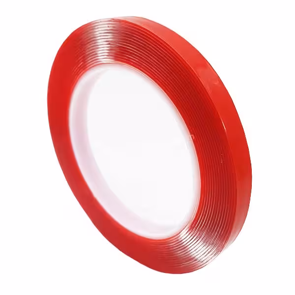 نوار چسب دوطرفه ژله‌ای شفاف عرض 1 سانتی‌متر