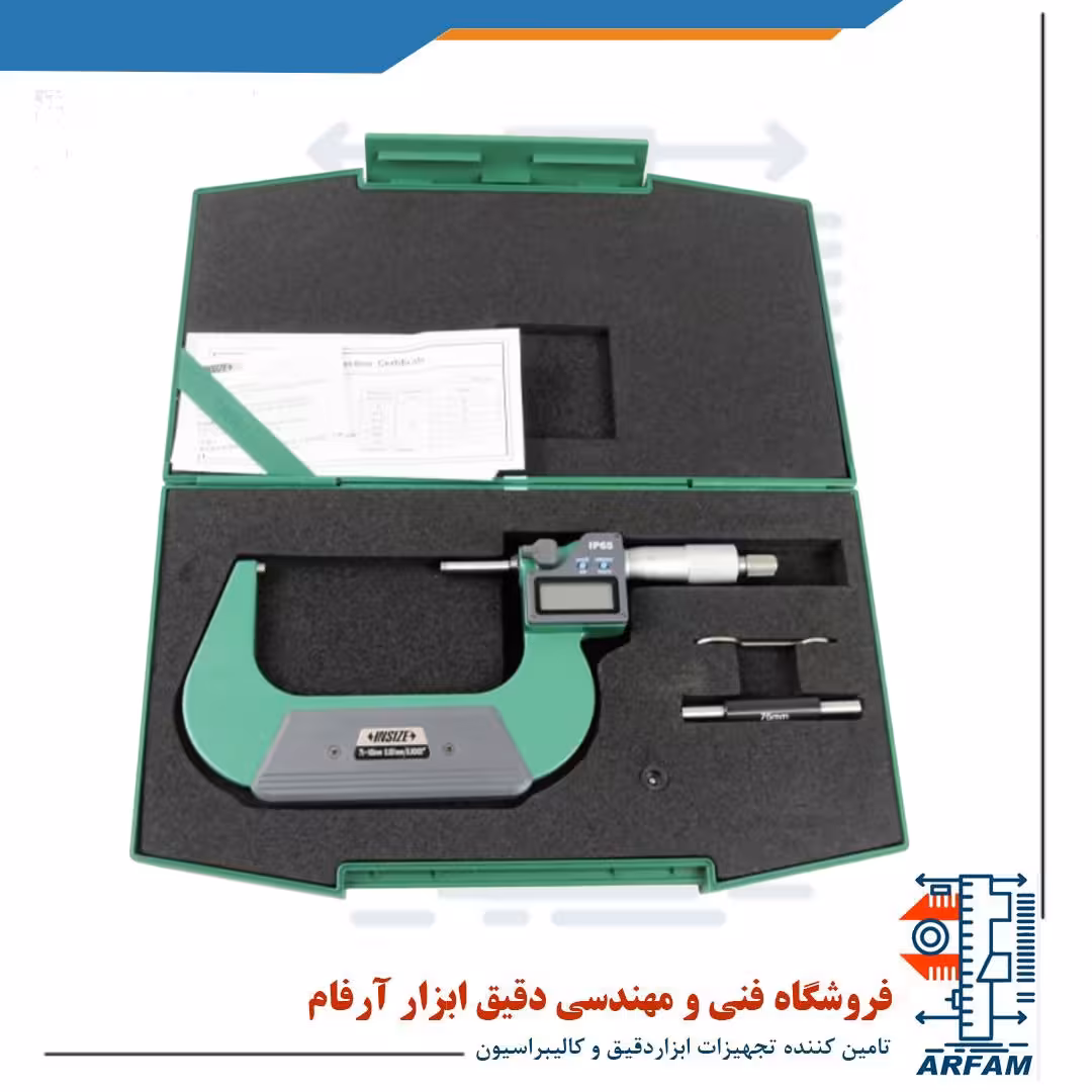 میکرومتر دیجیتال اینسایز خارج سنج 100-75 ضد آب مدل 100-3108