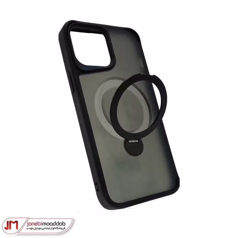 قاب آیفون 15 پرو استند دار مدل پشت مات مگ سیف