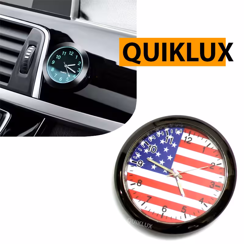 ساعت گرد چسبی طرح پرچم آمریکا